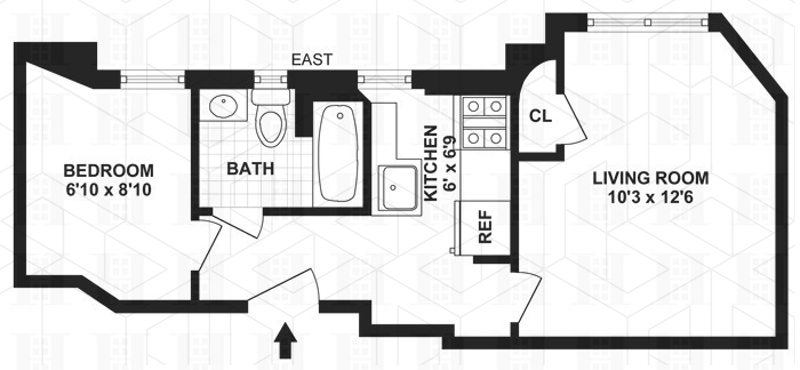 Floorplan for 321 East 12th Street, 7