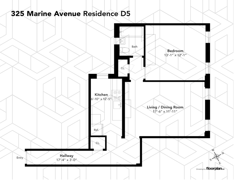 Floorplan for 325 Marine Avenue, D5
