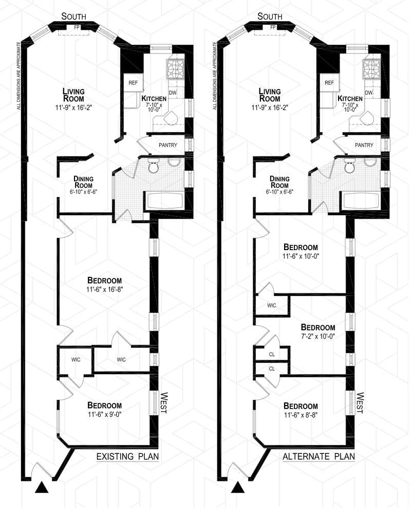 Floorplan for 606 West 113th Street, 4CC