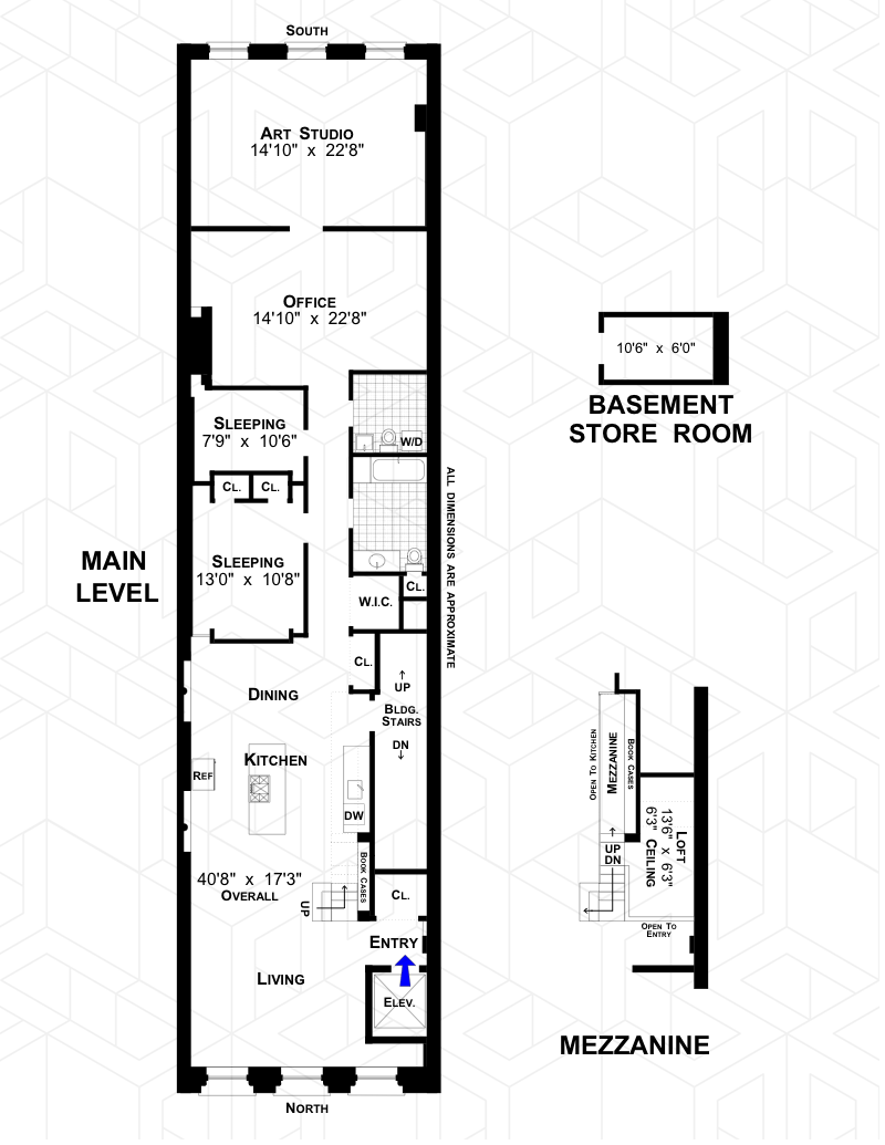 Floorplan for 132 Duane Street