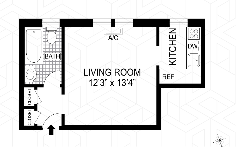 Floorplan for 221 East 76th Street, 3G