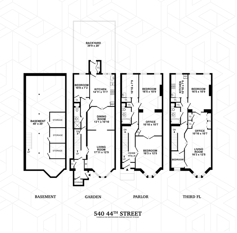 Floorplan for 540 44th Street