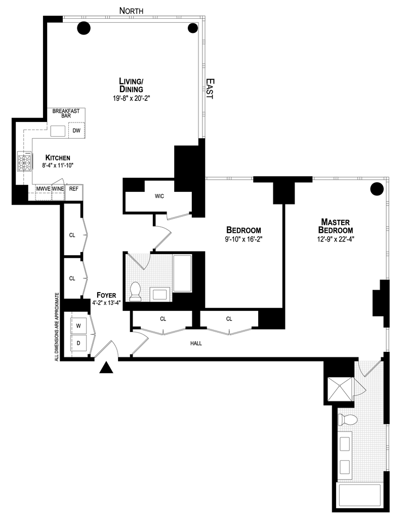 Floorplan for 305 East 51st Street, 6F