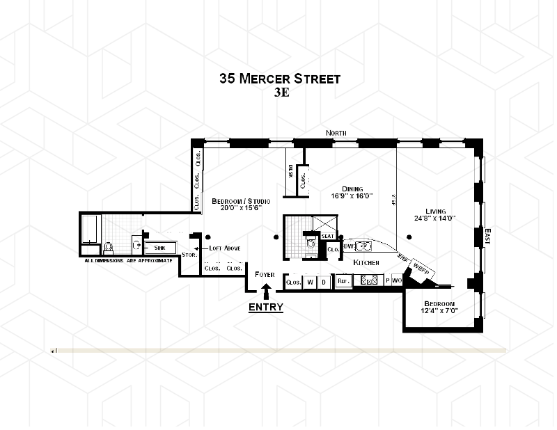 Floorplan for 35 Mercer Street