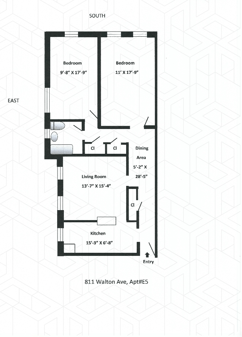 Floorplan for 811 Walton Avenue