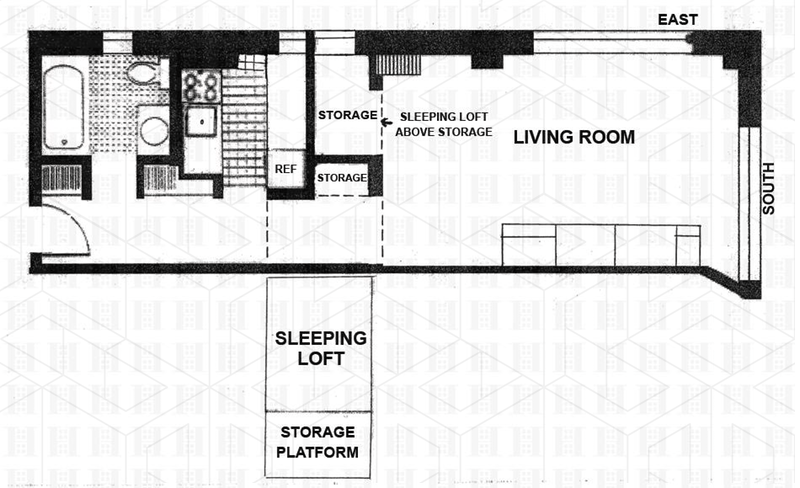 Floorplan for 310 East 23rd Street, 8E