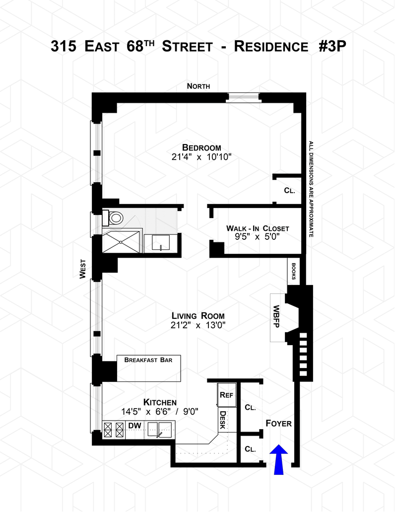 Floorplan for 315 East 68th Street, 3P