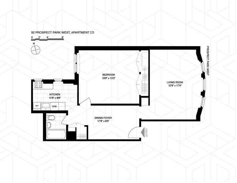 Floorplan for 92 Prospect Park West, 2D