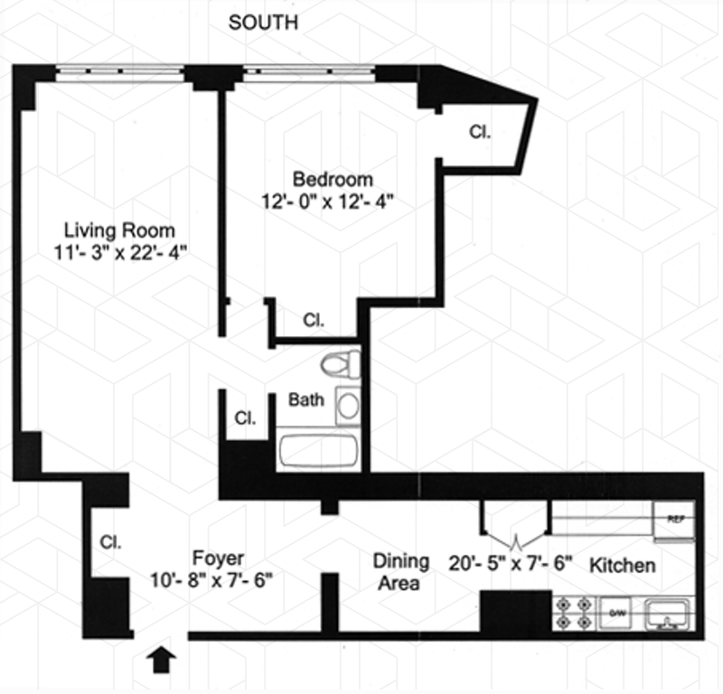Floorplan for 20 West 64th Street, PHV