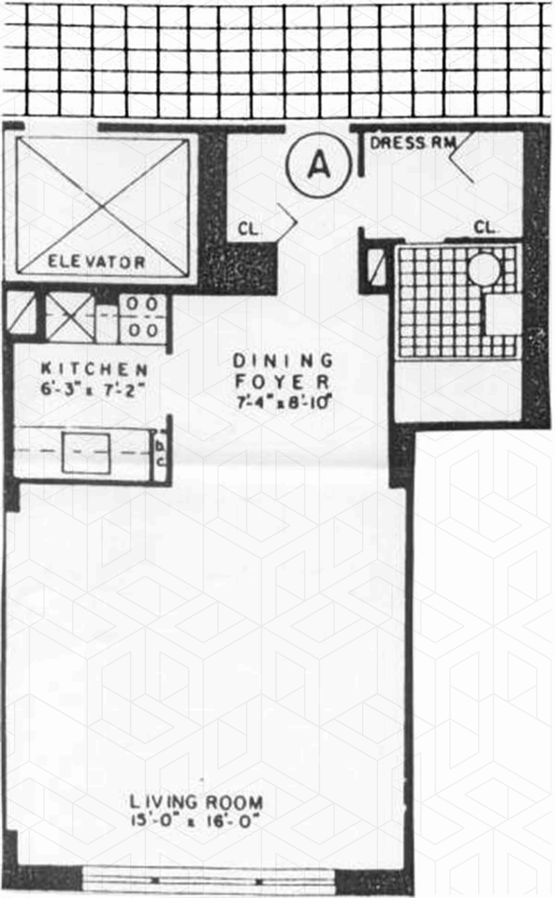 Floorplan for 220 East 60th Street, 5A