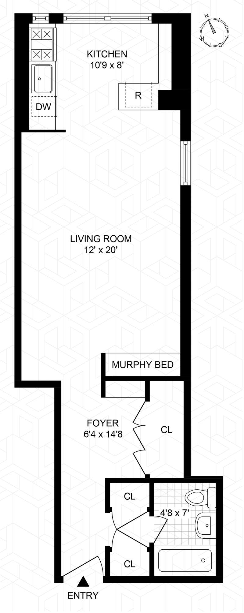 Floorplan for 305 East 40th Street, 2T