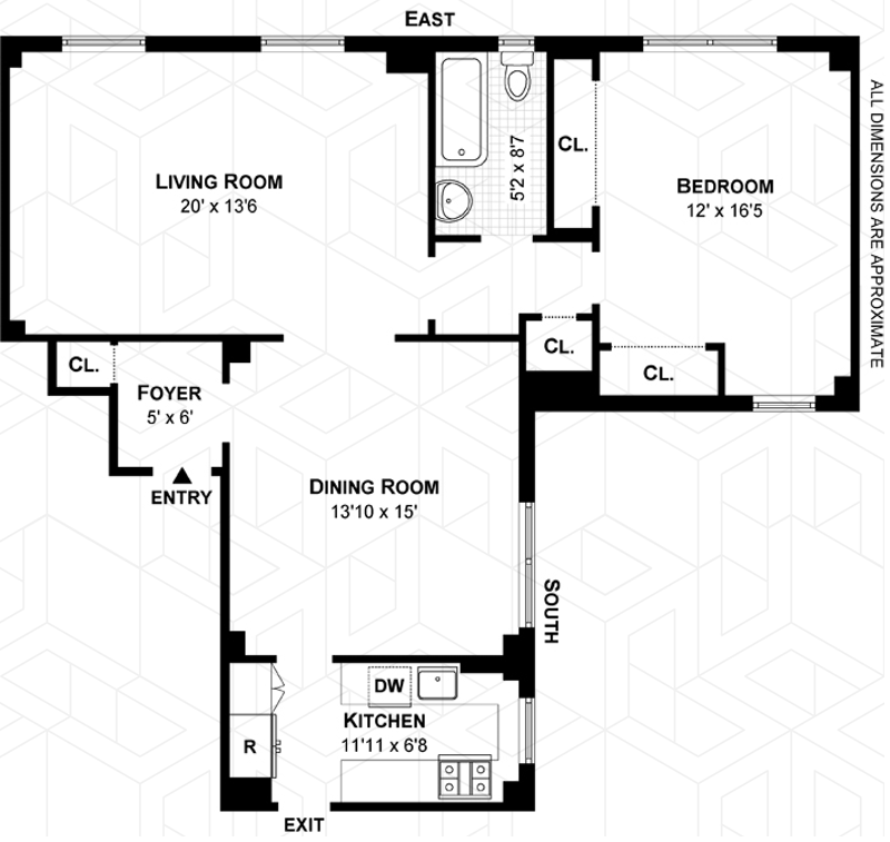 Floorplan for 522 West End Avenue, 11C