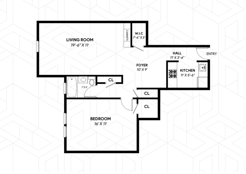 Floorplan for 340 Haven Avenue, 6L