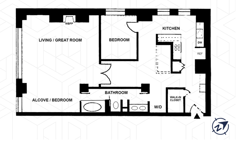 Floorplan for 114 East 13th Street, 9B