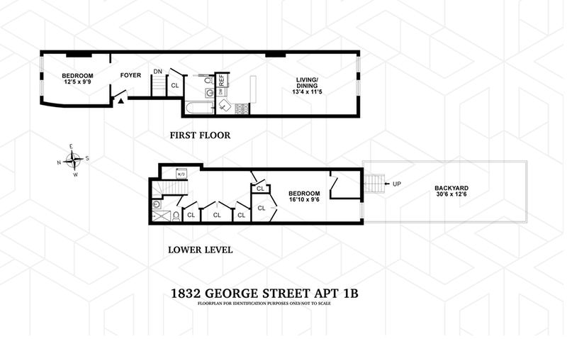 Floorplan for 1832 George Street, 1B