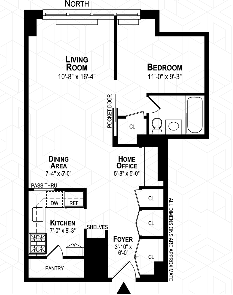 Floorplan for 245 East 25th Street, 3L