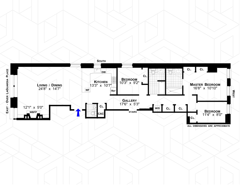 Floorplan for 542 Laguardia Place, 4B