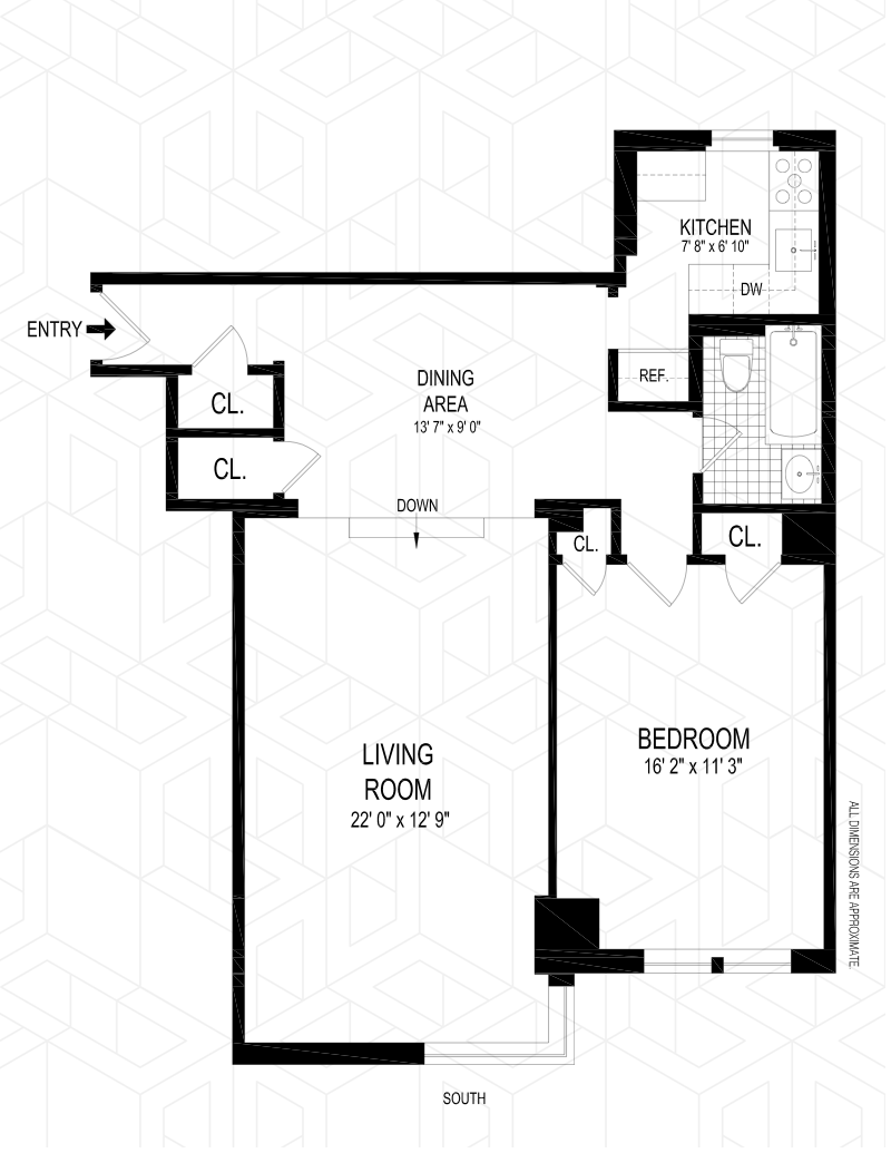 Floorplan for 231 East 76th Street, 2F
