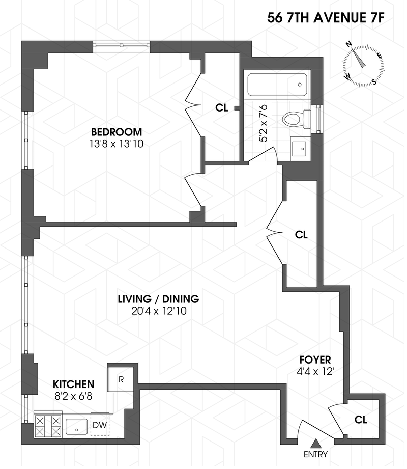 Floorplan for 56 Seventh Avenue