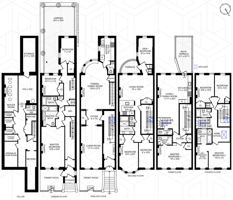 Floorplan for 8 West 121st Street