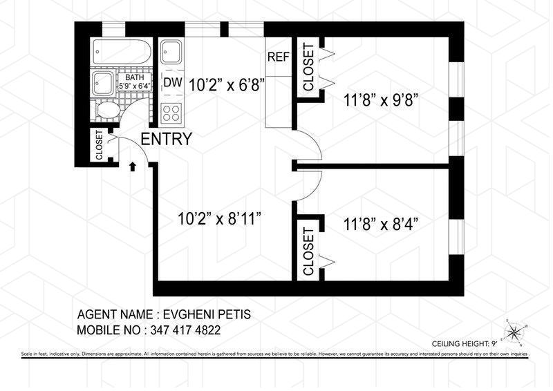 Floorplan for 31 -11 35th Street, 3R