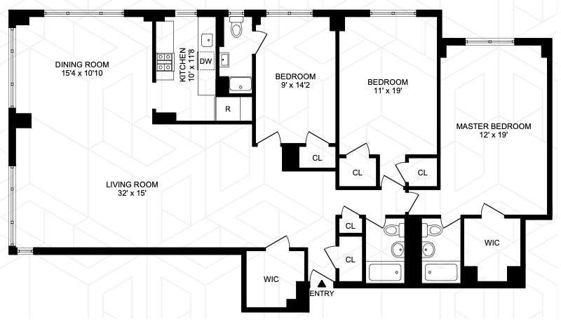 Floorplan for 1175 York Avenue, 17D