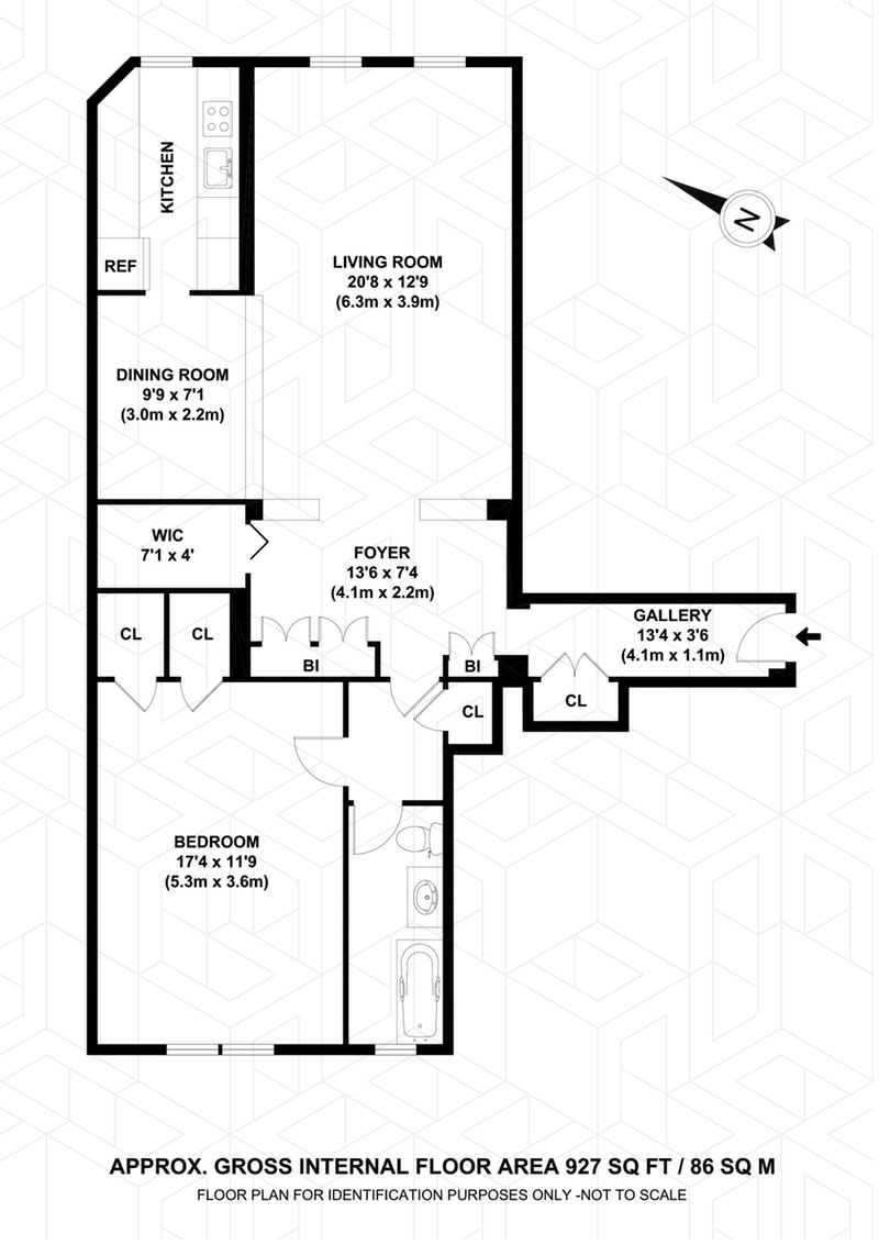 Floorplan for 77 -35 113th Street, 4O