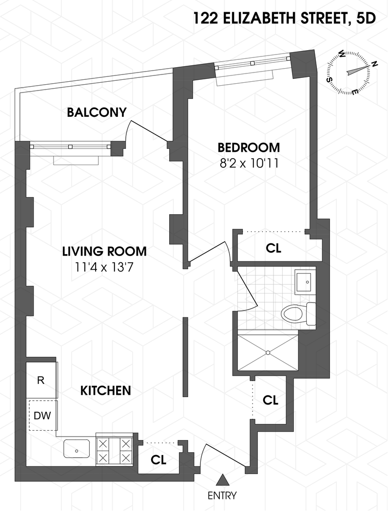 Floorplan for 122 Elizabeth Street, 5D