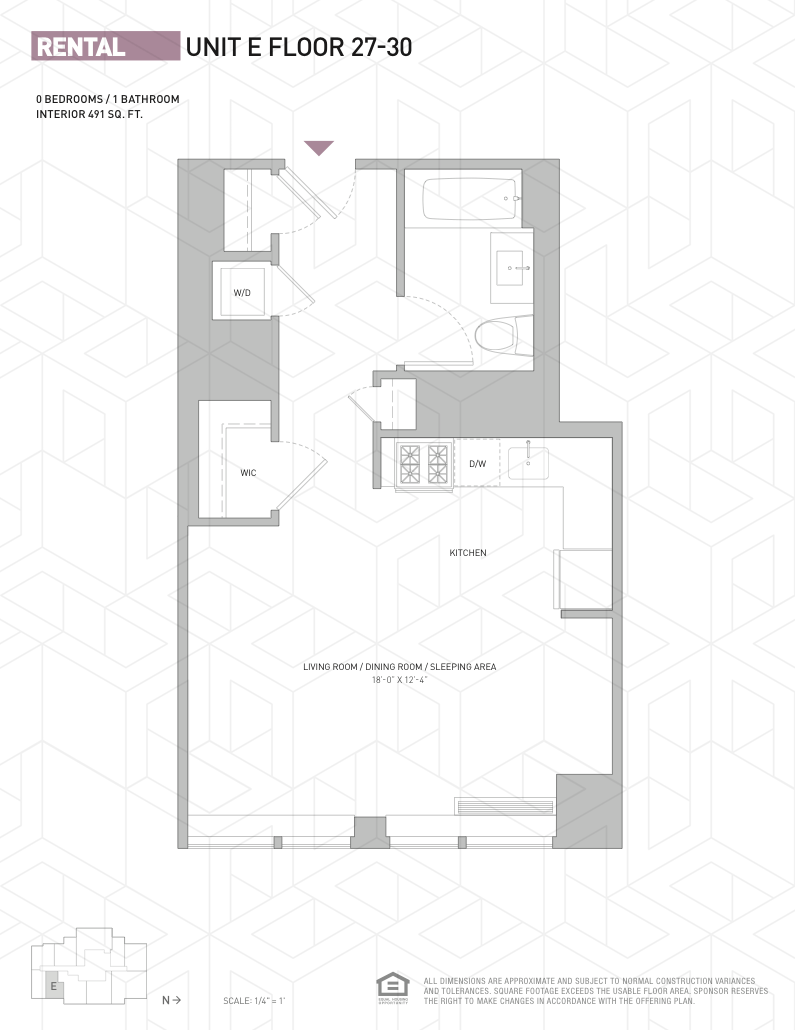 Floorplan for 388 Bridge Street, 30E