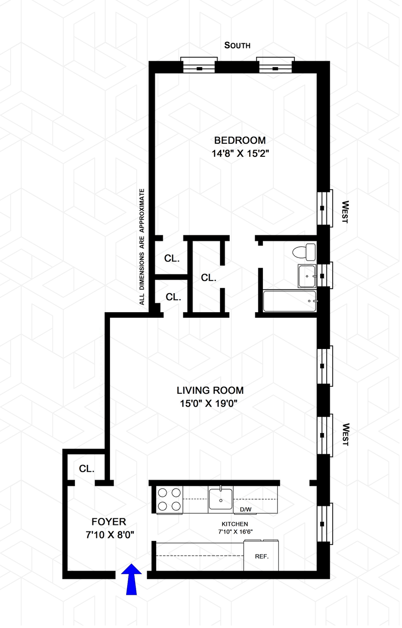 Floorplan for 120 East 89th Street, 4J