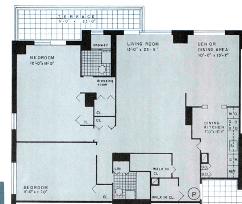 Floorplan for 2500 Johnson Avenue, 8P