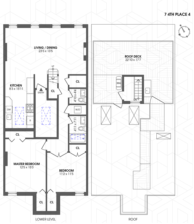 Floorplan for 7, 4th Place, 4