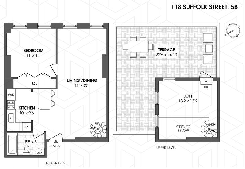 Floorplan for 118 Suffolk Street, 5B