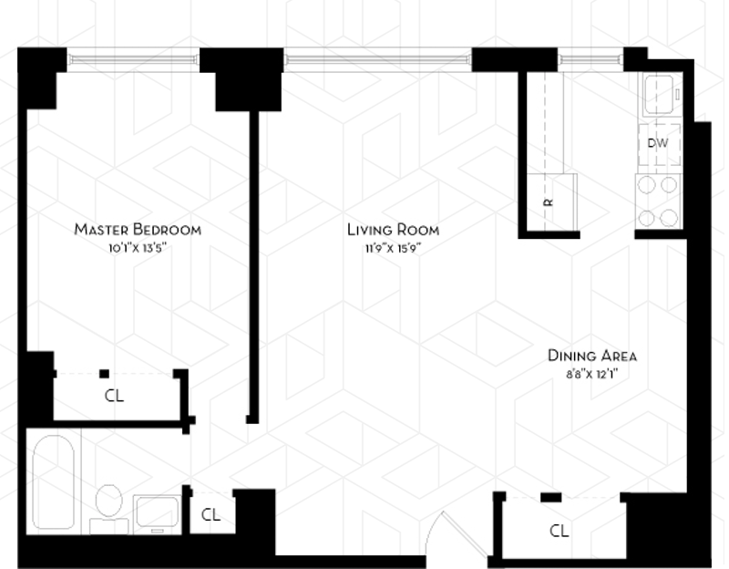 Floorplan for 212 East 47th Street, 30B