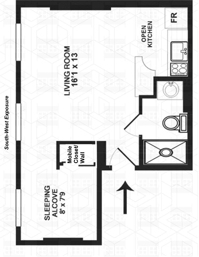 Floorplan for 496 Laguardia Place, 4B