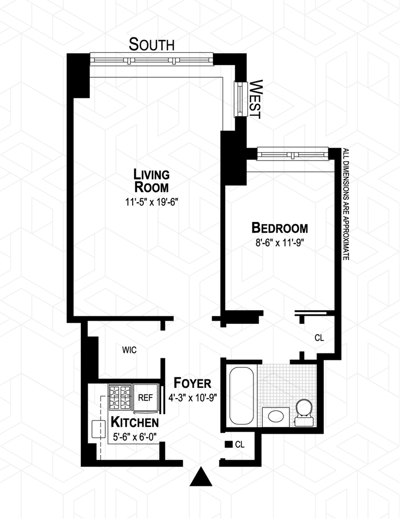 Floorplan for 245 East 35th Street, 5D