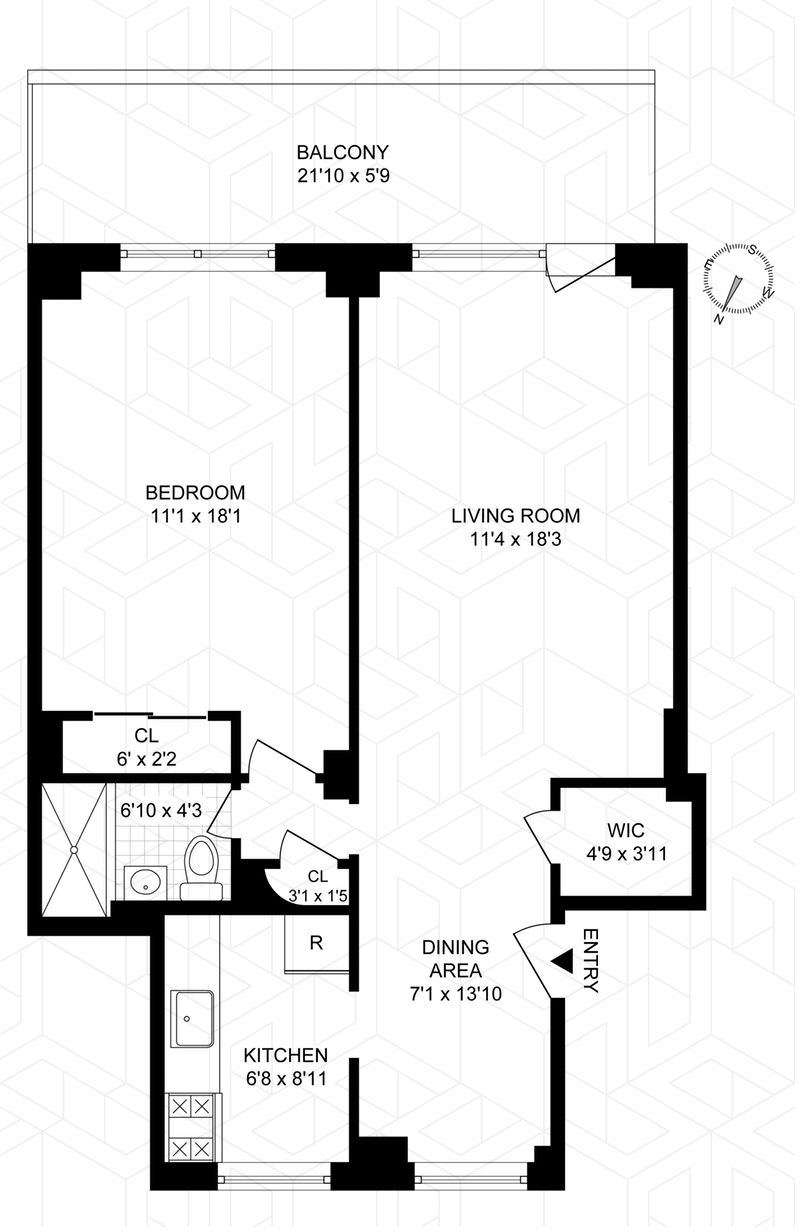 Floorplan for 97 -10 62nd Drive, 3C