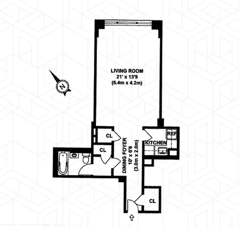 Floorplan for 420 East 55th Street, 2U