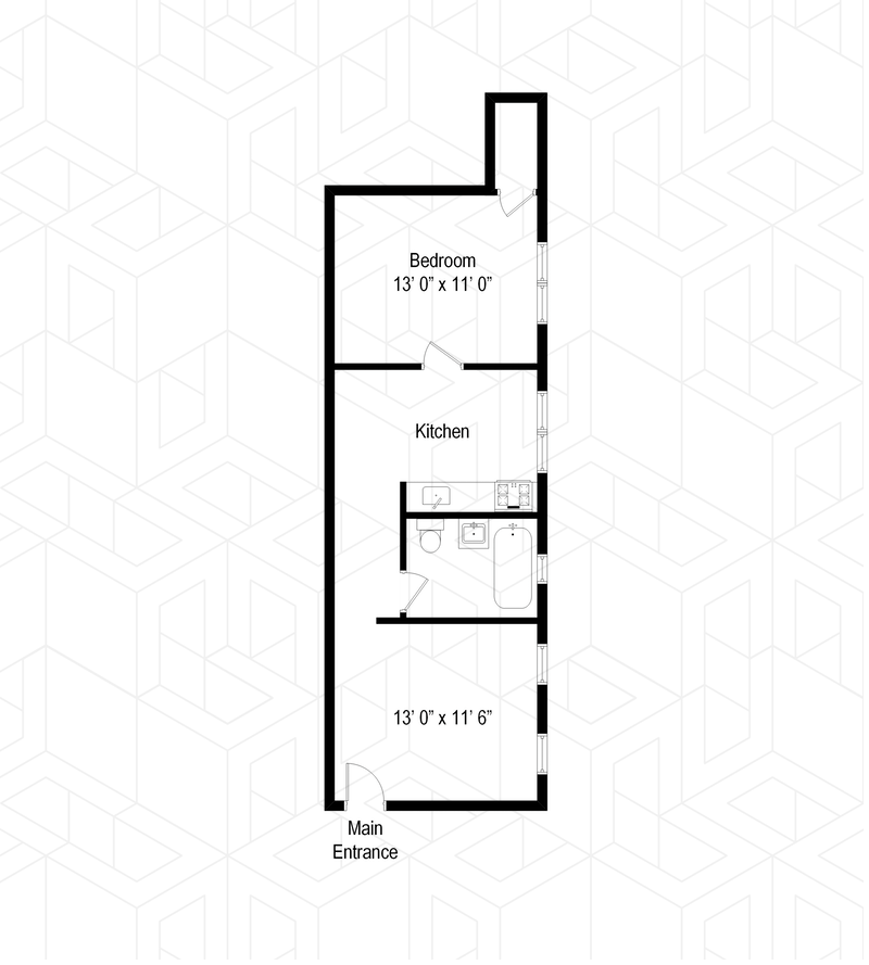 Floorplan for 201 45th St, C7