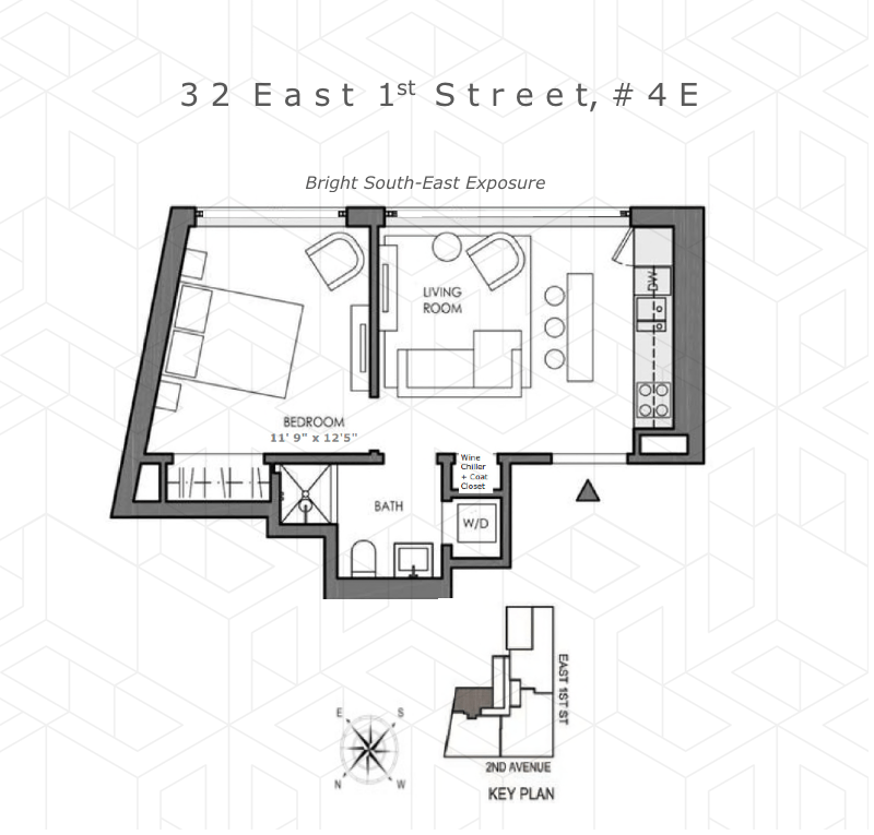 Floorplan for 32 East 1st Street, 4E