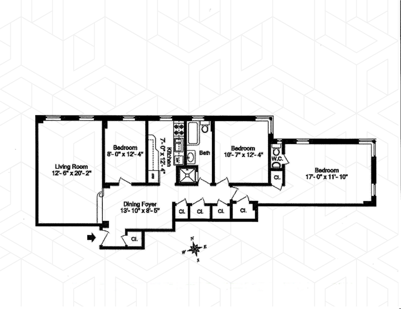 Floorplan for 720 Ft Washington Avenue, X