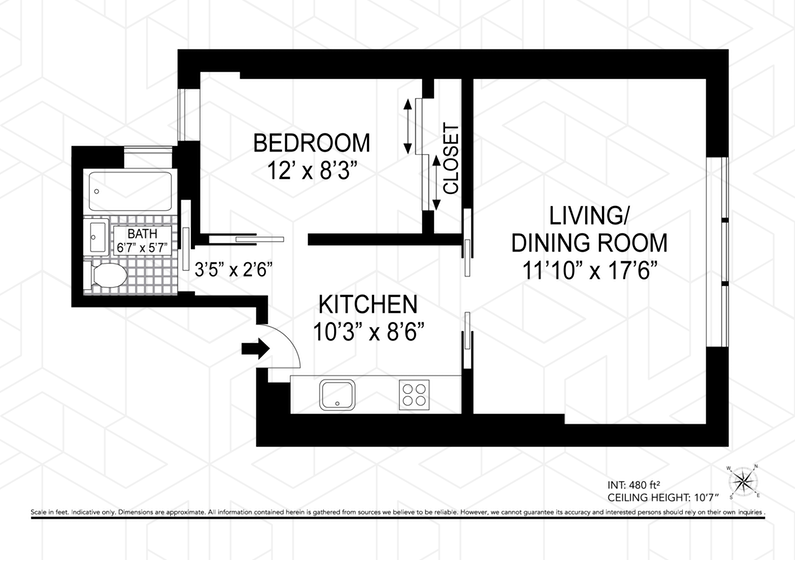 Floorplan for 193 Spring Street, 2F