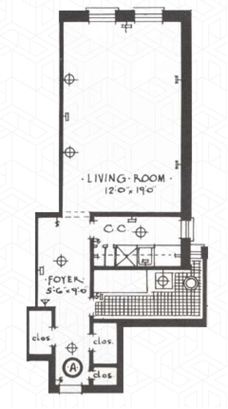 Floorplan for 35 -53 82nd Street, 2A