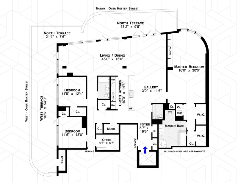 Floorplan for 123 Baxter Street, PHA