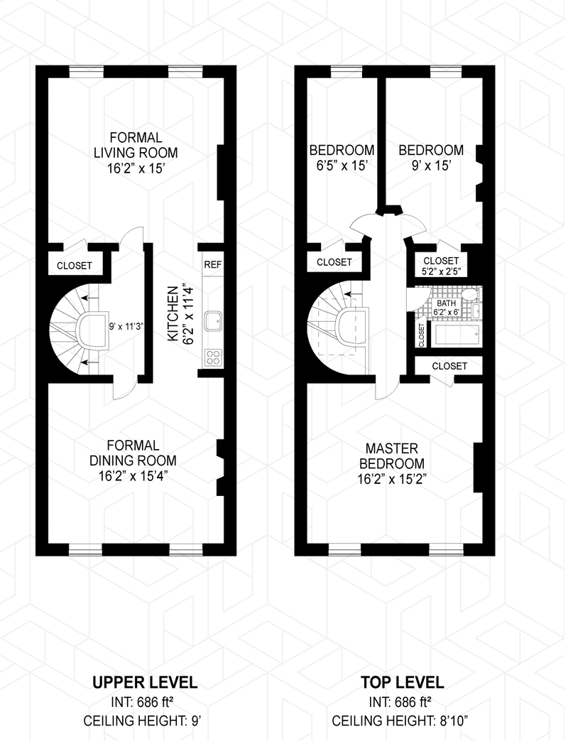 Floorplan for 13 1/2 Saint Felix St, 2