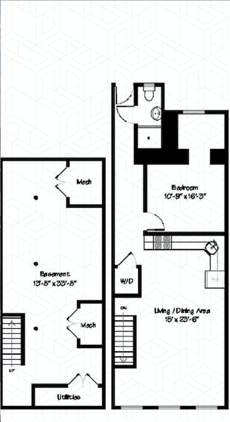 Floorplan for 107 A Somers Street, 1