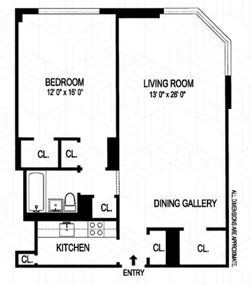 Floorplan for 201 East 19th Street, 11B
