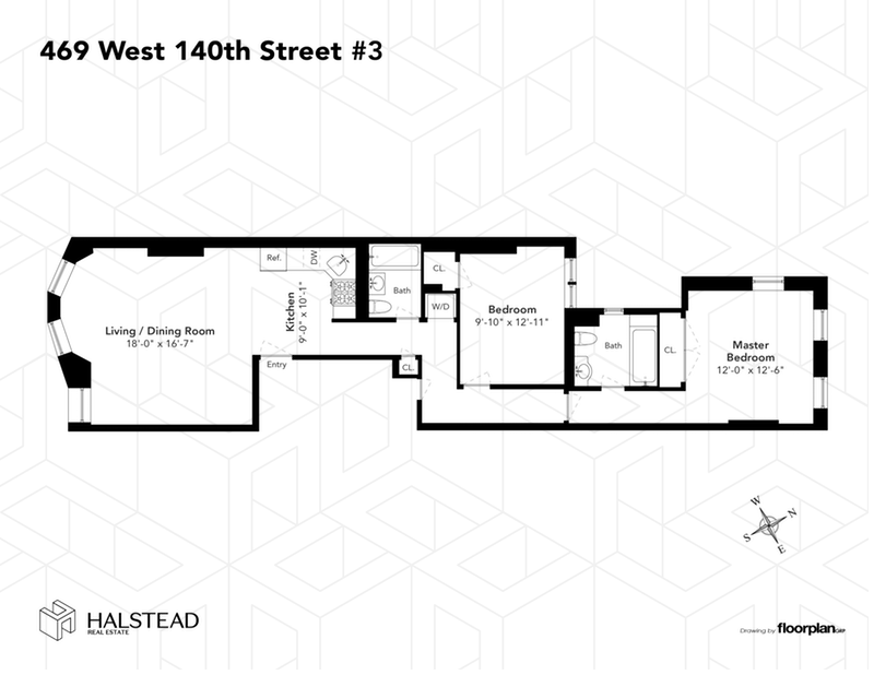 Floorplan for 469 West, 140th Street