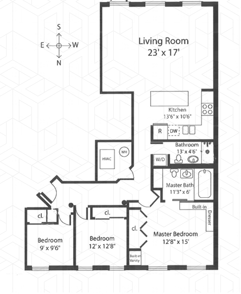 Floorplan for Tribeca/Soho/Chinatown