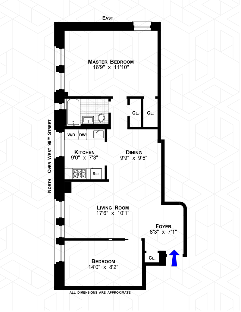Floorplan for 265 Riverside Drive, 5B